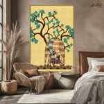 Deer Sheltern Canvas Wall Art