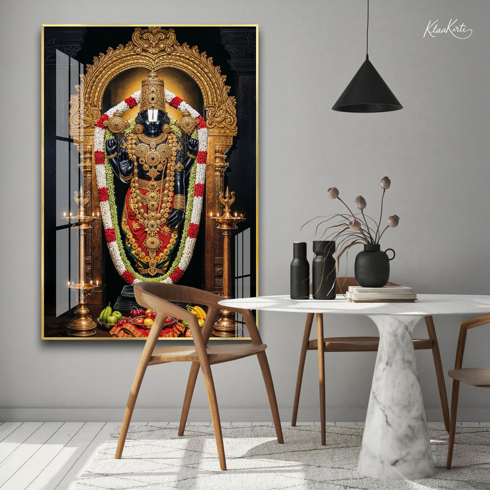 01 Tirupati Balaji Acrylic Wall Art - Image 1
