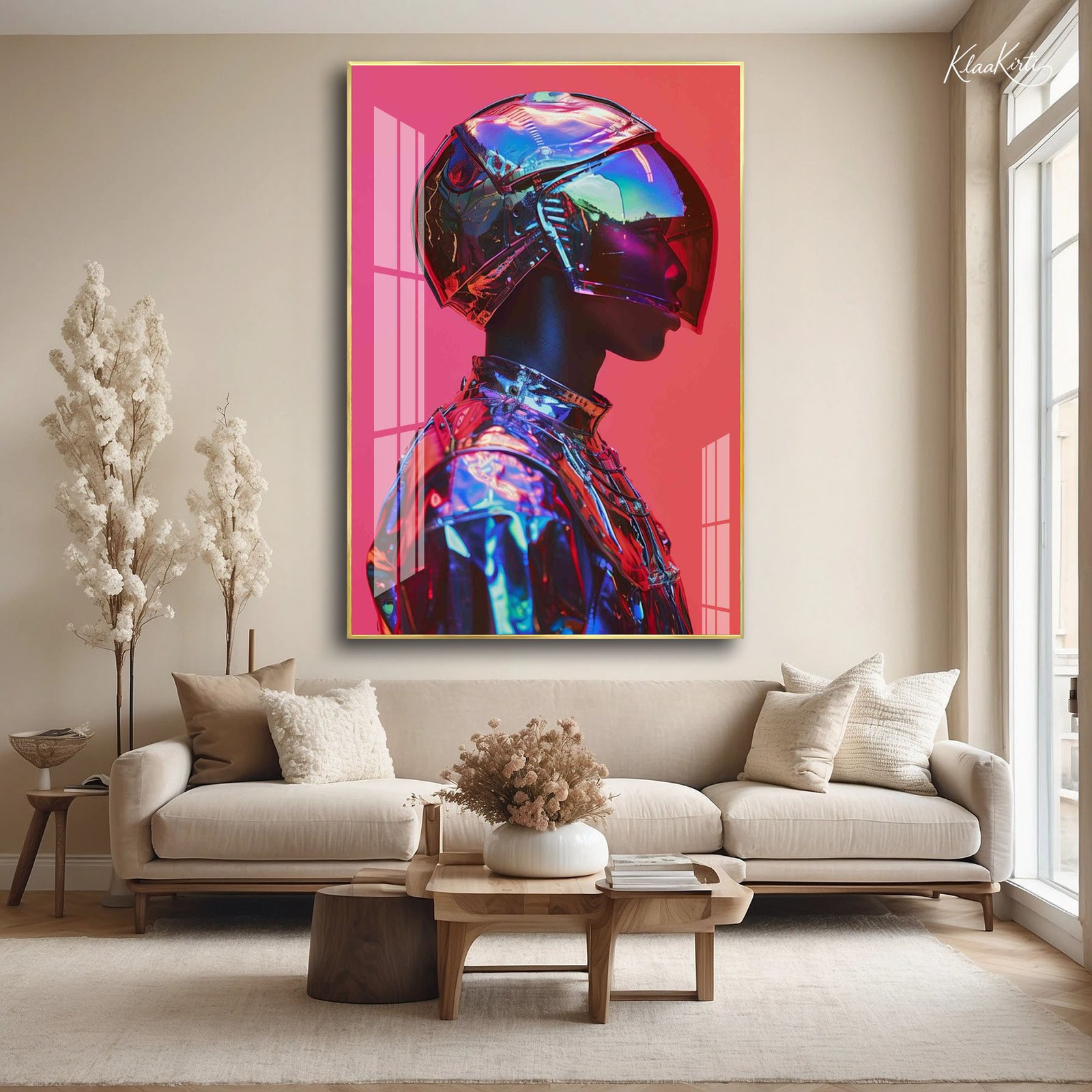01 Holographic Guardian Acrylic Wall Art - Image 1