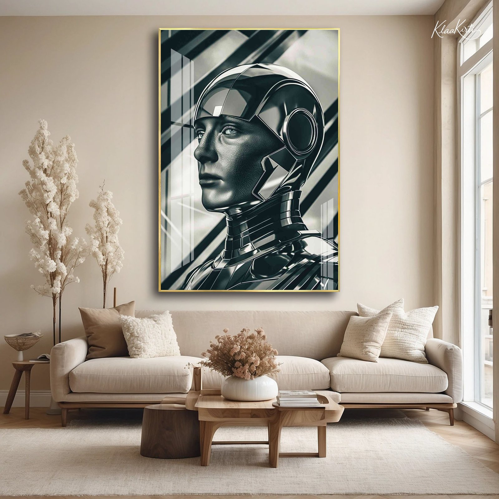 01 Metallic Gaze Acrylic Wall Art - Image 1