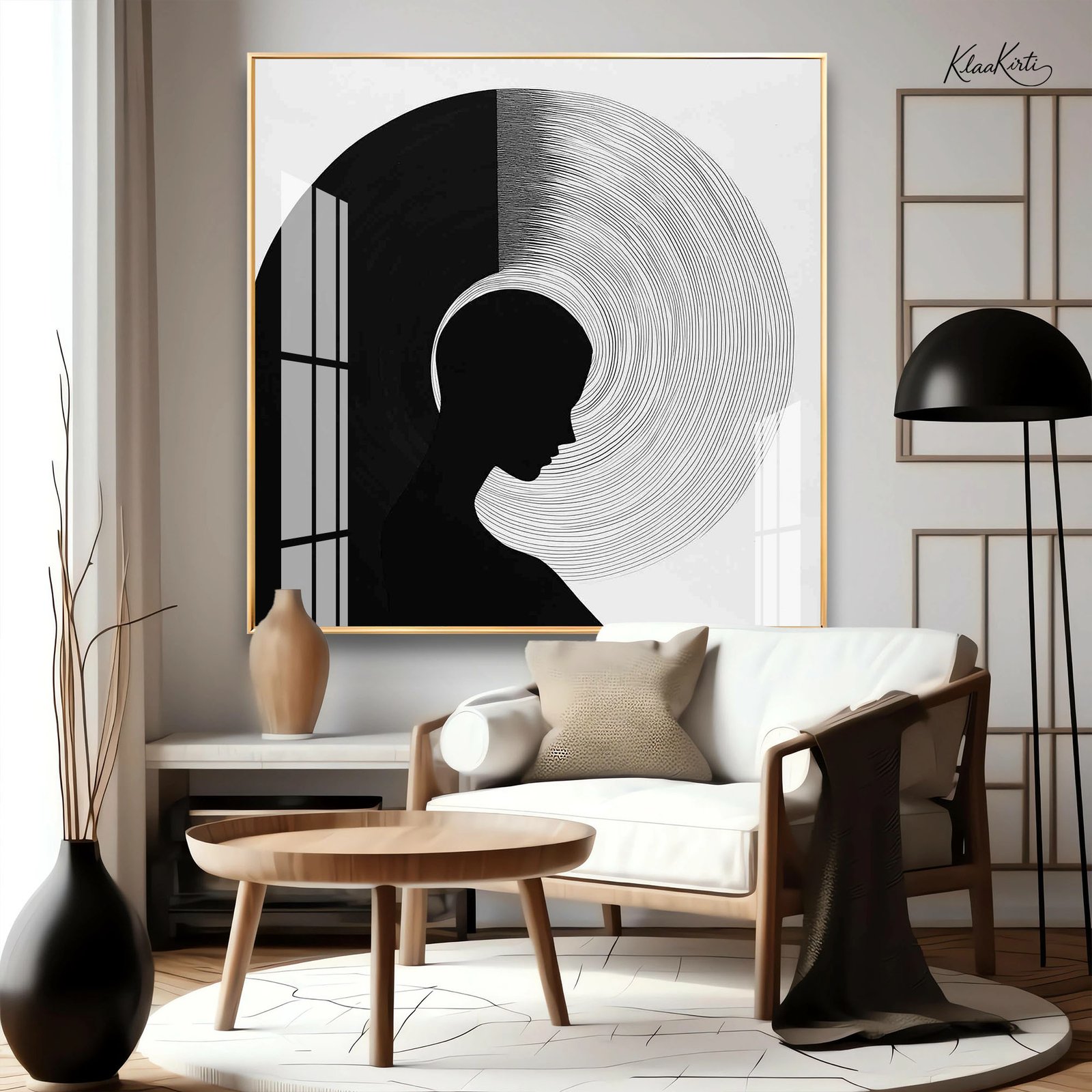 01 Concentric Mind Acrylic Wall Art - Image 1