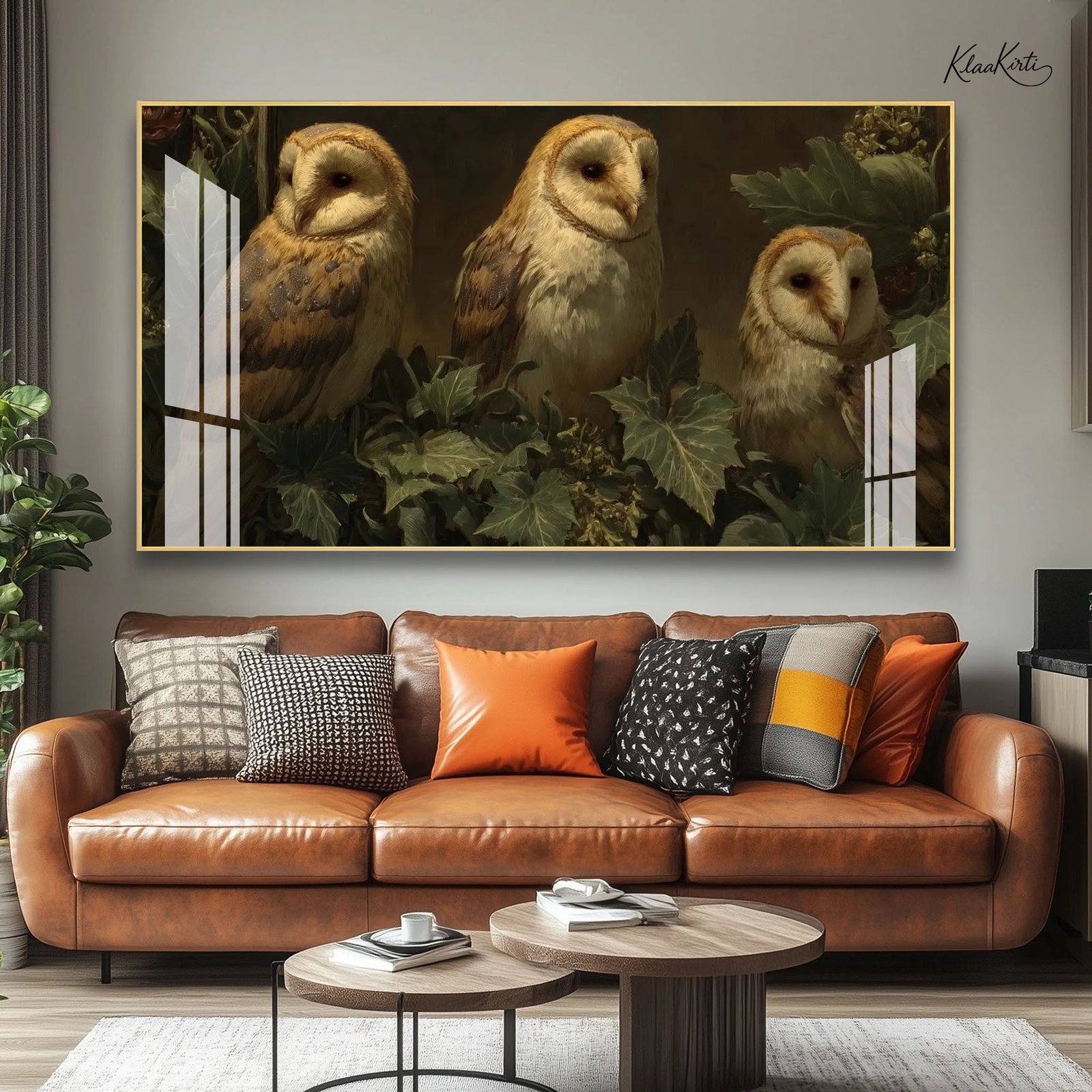 01 The Midnight Owls Acrylic Wall Art - Image 1