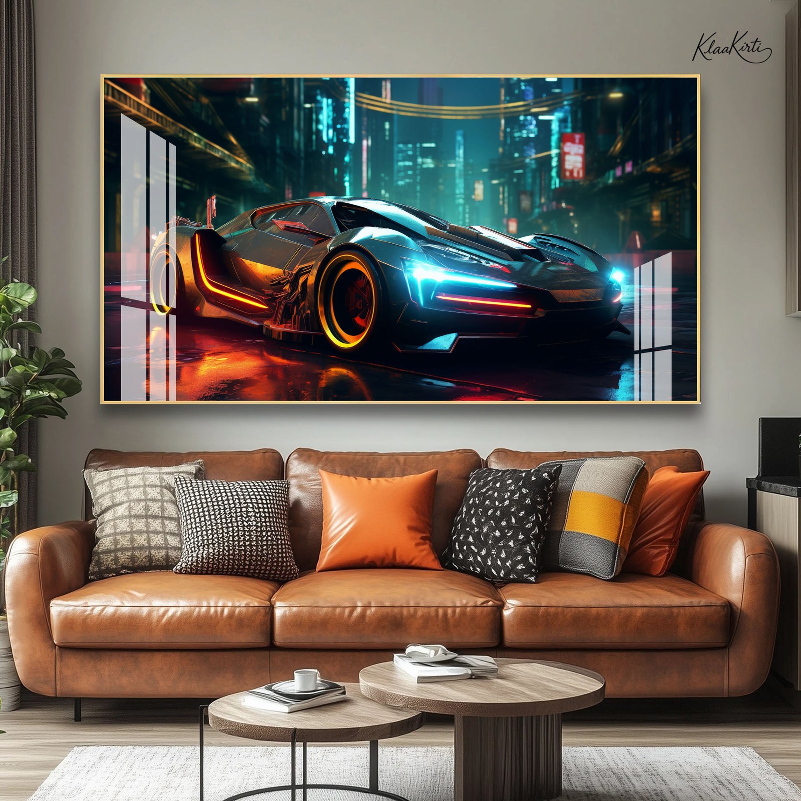 01 Car Shadowed Acrylic Wall Art - Image 1