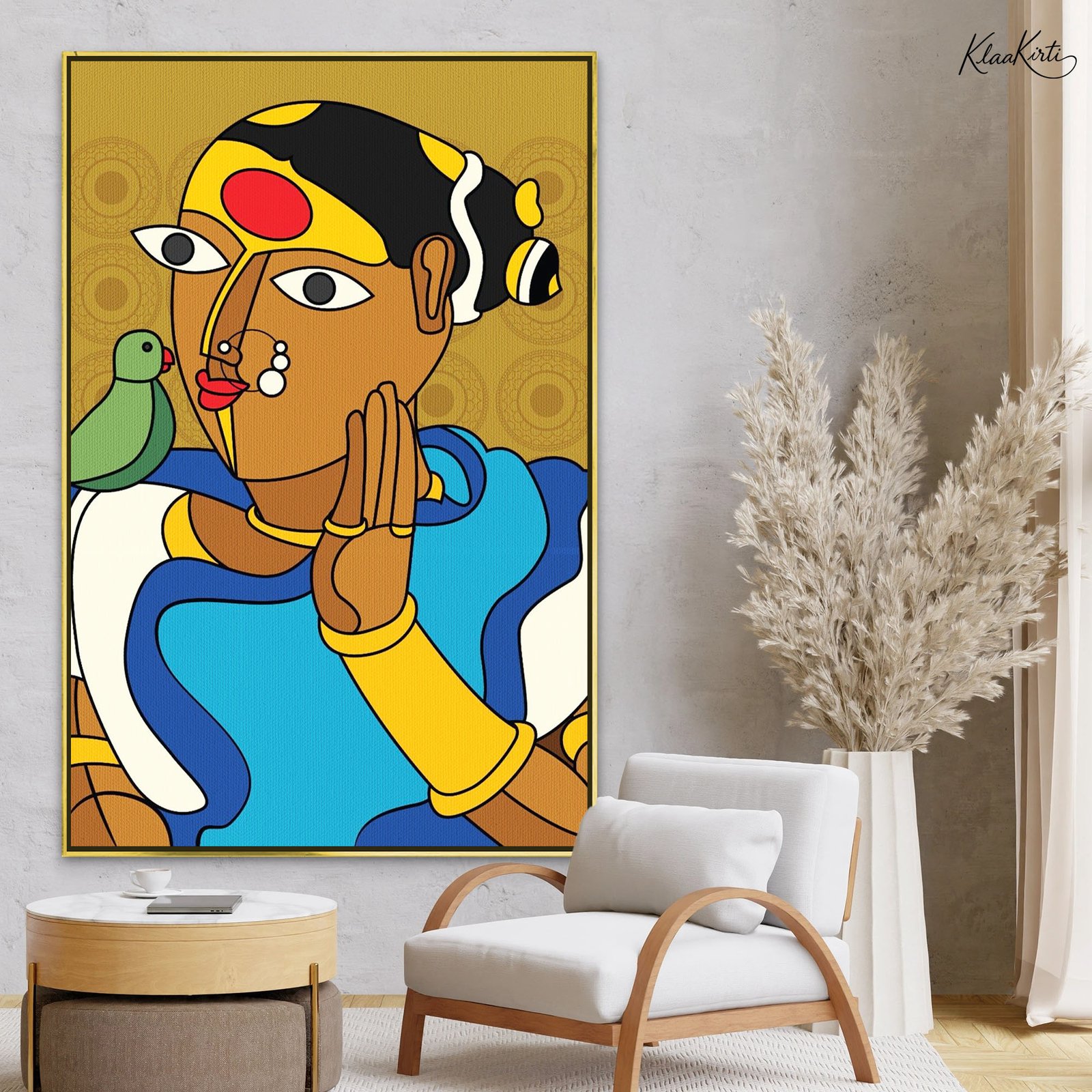 01 Modern Jamini Canvas Wall Art - Image 1