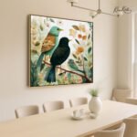 Whimsical Woodland Trio Canvas Wall Art - Image 2