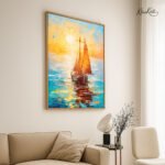 Sunset Voyage Canvas Wall Art - Image 2