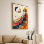 Celestial Waves Canvas Wall Art - Image 2