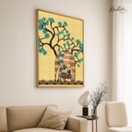 Deer Sheltern Canvas Wall Art - Image 2