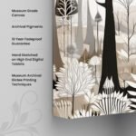Whimsical Winter Canvas Wall Art - Image 3