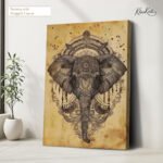 Sacred Ganesha Canvas Wall Art - Image 4