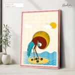 Folk Art Canvas Wall Art - Image 4