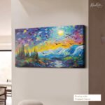 Midnight Surge Canvas Wall Art - Image 4