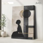 Lunar Silhouette Canvas Wall Art - Image 4