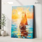 Sunset Voyage Canvas Wall Art - Image 4