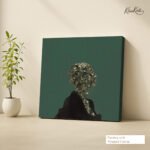 Stone Mosaic Muse Canvas Wall Art - Image 4