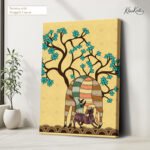 Deer Sheltern Canvas Wall Art - Image 4