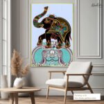Royal Elephant Canvas Wall Art - Image 5