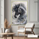 Celestial Stallion Canvas Wall Art - Image 5