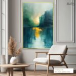 Emerald Radiance Canvas Wall Art - Image 5