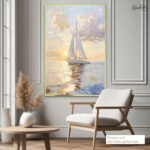 Azure Horizon Canvas Wall Art - Image 5
