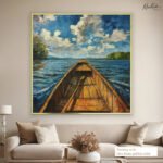 Azure Voyage Canvas Wall Art - Image 5