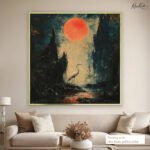 Nocturnal Grace Canvas Wall Art - Image 5