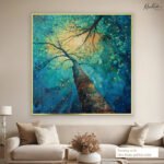 Emerald Canopy Canvas Wall Art - Image 5