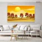 Golden Solstice Canvas Wall Art - Image 5