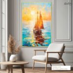 Sunset Voyage Canvas Wall Art - Image 5