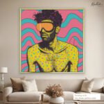 Psychedelic Pulse Canvas Wall Art - Image 5