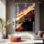 Sunset Lowrider Acrylic Wall Art - Image 5