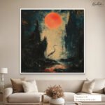 Nocturnal Grace Canvas Wall Art - Image 6