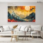 Celestial Meadow Canvas Wall Art - Image 6