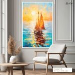 Sunset Voyage Canvas Wall Art - Image 6