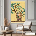 Deer Sheltern Canvas Wall Art - Image 6