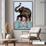 Royal Elephant Canvas Wall Art - Image 7