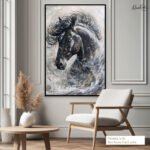 Celestial Stallion Canvas Wall Art - Image 7