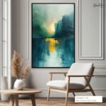 Emerald Radiance Canvas Wall Art - Image 7