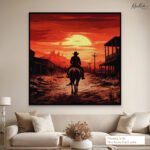 Sunset Outlaw Canvas Wall Art - Image 7