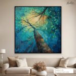 Emerald Canopy Canvas Wall Art - Image 7