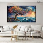 Midnight Bloom Canvas Wall Art - Image 7