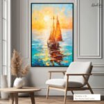 Sunset Voyage Canvas Wall Art - Image 7