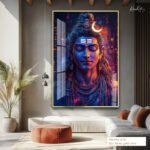 The Meditating Shiva Acrylic Wall Art - Image 7