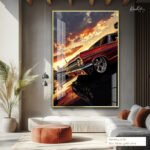 Sunset Lowrider Acrylic Wall Art - Image 7