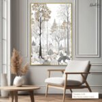 Whimsical Winter Canvas Wall Art - Image 8