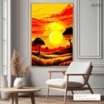 Golden Horizon Canvas Wall Art - Image 8