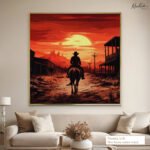 Sunset Outlaw Canvas Wall Art - Image 8