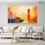 Golden Harbor Canvas Wall Art - Image 8