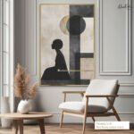 Lunar Silhouette Canvas Wall Art - Image 8