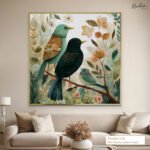 Whimsical Woodland Trio Canvas Wall Art - Image 8